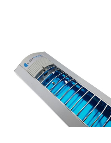 LISTON CON LOUVER 1200MM PARA DOS TUBOS LED