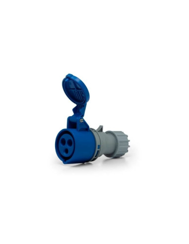 FICHA IND.SICA HEMBRA 32A IP44 2P+T  ZUL 220V