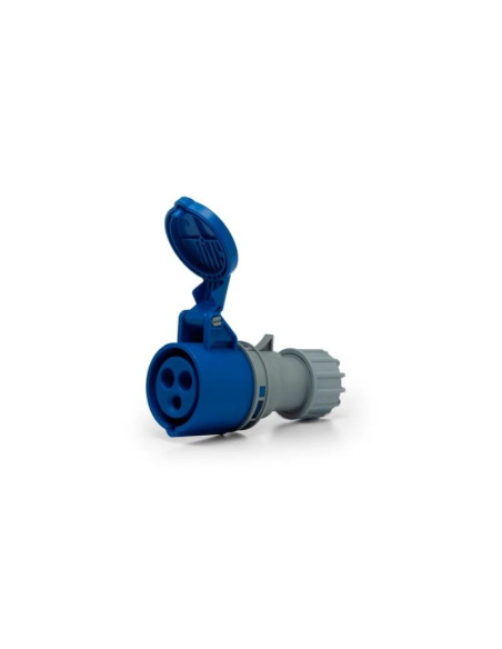 FICHA IND.SICA HEMBRA 32A IP44 2P+T  ZUL 220V