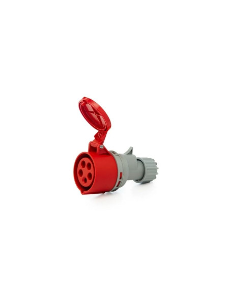 FICHA IND.SICA HEMBRA 16A IP44 3P+N+T ROJO 38