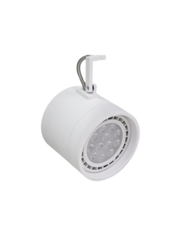 CABEZAL AR111 CILINDRICO ALUMINIO BLANCO TEXT 3010
