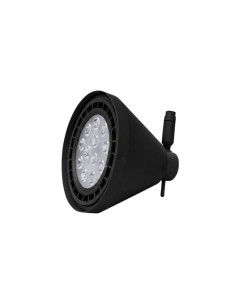 CABEZAL AR111 CONICO NEGRO