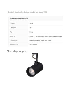 CABEZAL DICRO CILINDRICO 3009 NEGRO TEXT ALUMINIO 2