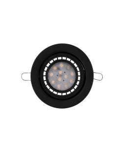 SPOT EMBUTIR AR111 MOVIL REDONDO NEGRO TEXT