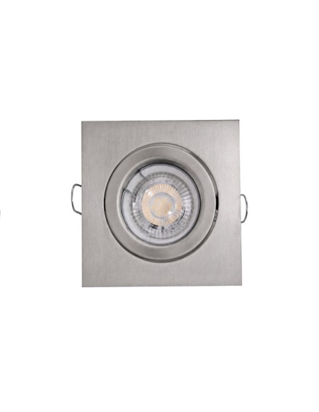 SPOT EMBUTIR DICRO MOVIL CUADRADO PLANO 10CM PLATIL