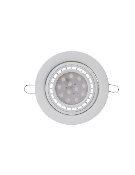 SPOT EMBUTIR AR111 MOVIL REDONDO BLANCO TEXT