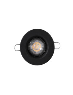SPOT EMBUTIR DICRO FIJO REDONDO ANTIDESLUMB NEGRO TEXT