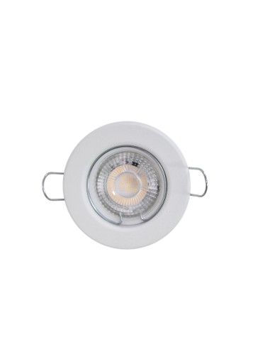 SPOT EMBUTIR DICRO FIJO REDONDO BLANCO LISO