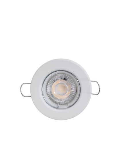 SPOT EMBUTIR DICRO FIJO REDONDO BLANCO LISO