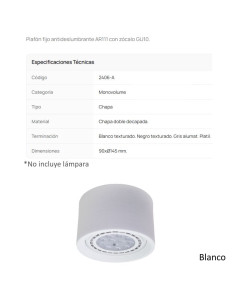 SPOT MONOVOLUMEN AR111 FIJO BLANCO 2