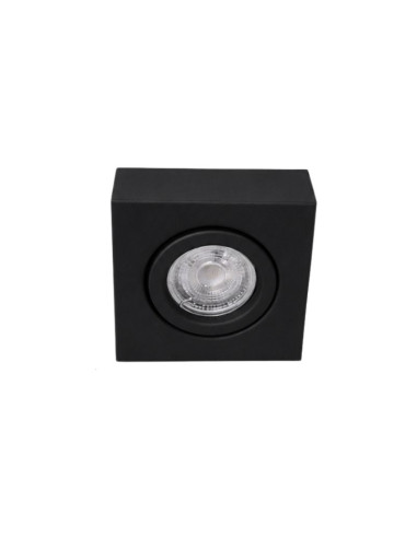 SPOT SEMI EMBUTIR DICRO MOVIL CUADRADO NEGRO TEXT