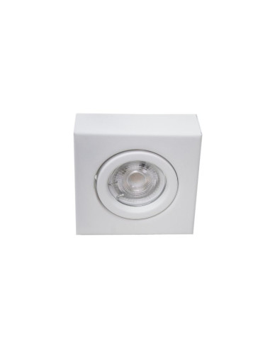 SPOT SEMI EMBUTIR DICRO MOVIL CUADRADO BLANCO TEXT