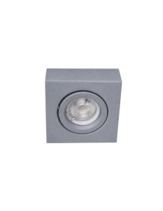SPOT SEMI EMBUTIR DICRO MOVIL CUADRADO GRIS ALUMAT