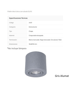 SPOT MONOVOLUMEN DICRO MOVIL GRIS ALUMAT 2