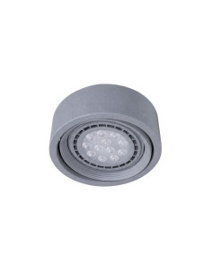 SPOT SEMI EMBUTIR AR111 MOVIL REDONDO GRIS ALUMAT