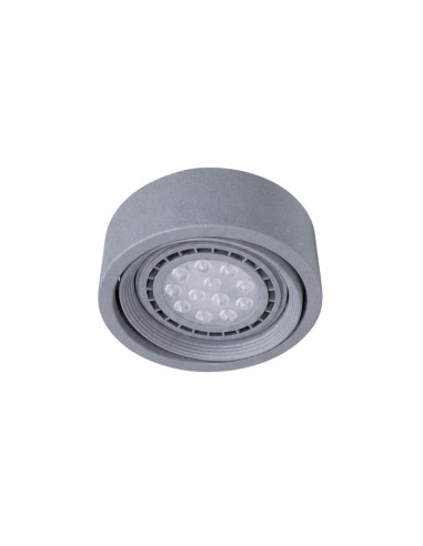 SPOT SEMI EMBUTIR AR111 MOVIL REDONDO GRIS ALUMAT