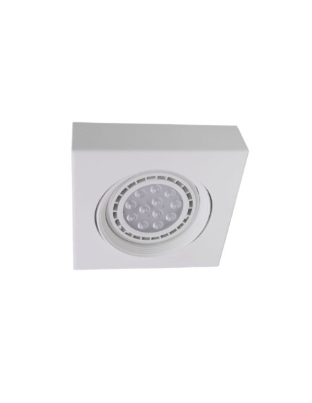 SPOT SEMI EMBUTIR AR111 MOVIL CUADRADO BLANCO TEXT