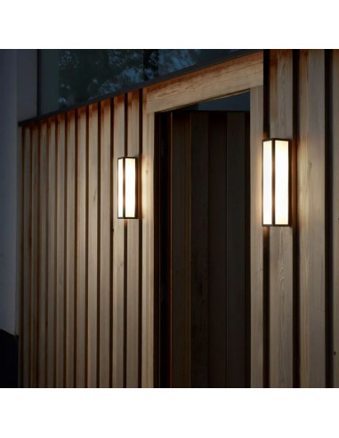 APLIQUE EXTERIOR MINIMAL LED 18W CALIDO NEGRO IP65