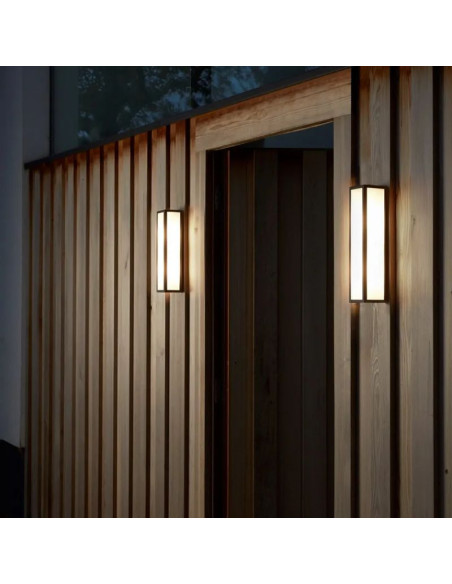 APLIQUE EXTERIOR MINIMAL LED 30W CALIDO NEGRO IP65