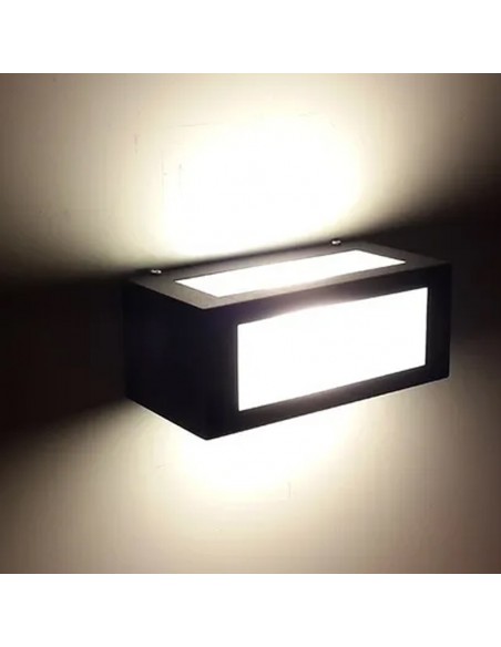 APLIQUE TRIDIRECCIONAL RECTANG 2203 1 LUZ E27 NEGRO