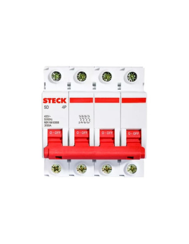 INTERRUPTOR TERMOMAGNETICO STECK UNIPOLAR 4X...