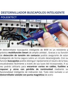 DESTORNILLADOR BUSCAPOLO INTELIGENTE BAW POLODETECT 2