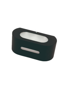 APLIQUE BIDIRECCIONAL CURVO 3006 1 LUZ E27 NEGRO