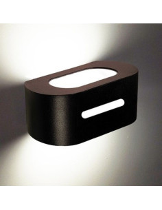 APLIQUE BIDIRECCIONAL CURVO 3006 1 LUZ E27 NEGRO 2