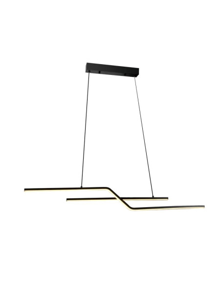 COLGANTE LED SEVERENCE 22W 105CM NEGRO BLANCO DINAMICO