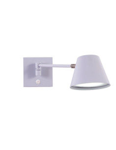 APLIQUE PARED OSTENDE BRAZO MOVIL C INTERRUPTOR GU10 BLANCO