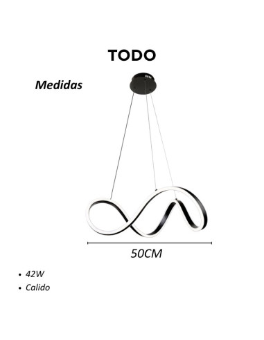 COLGANTE LED TODO 42W 50CM NG L/CALIDA