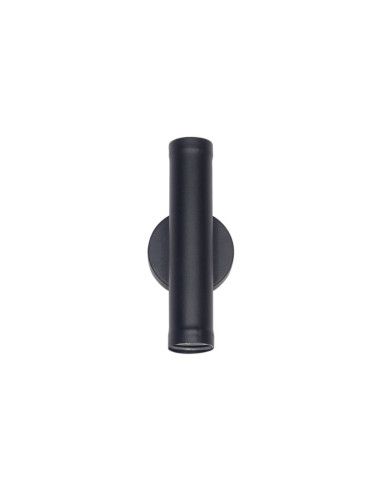 APLIQUE BIDIRECCIONAL TUBO 2 LUCES GU10 NEGRO