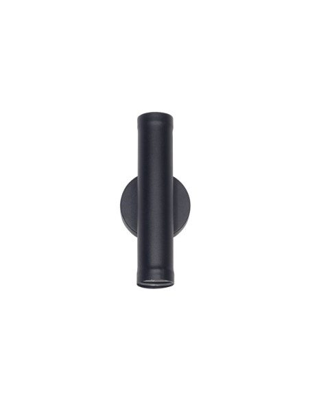 APLIQUE BIDIRECCIONAL TUBO 2 LUCES GU10 NEGRO