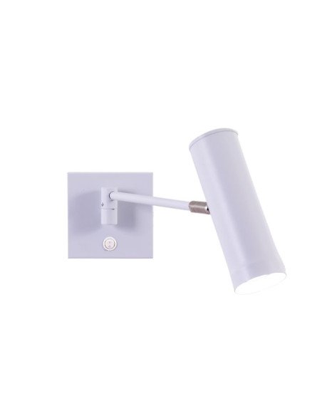 APLIQUE PARED OSTENDE BRAZO MOVIL INTERRUPTOR GU10 BLANCO