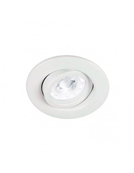 SPOT EMBUTIR DICRO MOVIL C/ ZOCALO 100MM BLANCO LISO