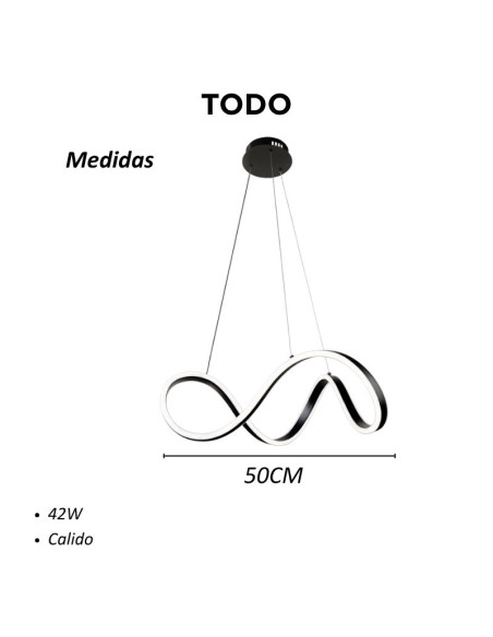COLGANTE LED TODO 42W 50CM NG L/CALIDA