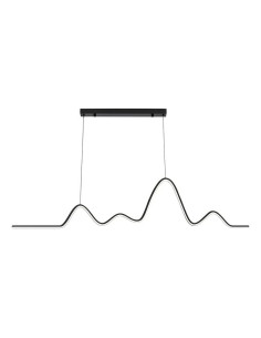 COLGANTE LED AGATA  26W 128CM NEGRO CAL FRIA NEU