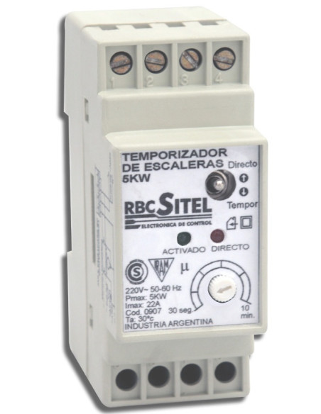 INTERRUPTOR AUTOM ESCALERA DIN RBC SITEL (0907) 5KW