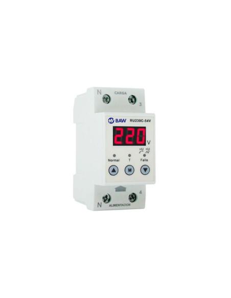 PROTECTOR TENSION DIN MONO BAW DISPLAY 32A DIGITAL