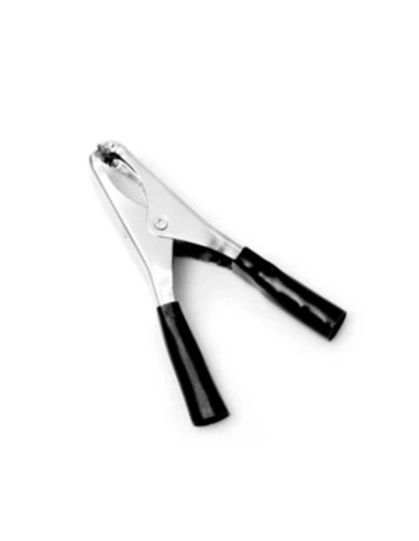CLIP BATERIA  25AMP AISLADO NEGRO PINZA COCODRILO