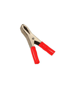CLIP BATERIA  50AMP AISLADO ROJO PINZA COCODRILO