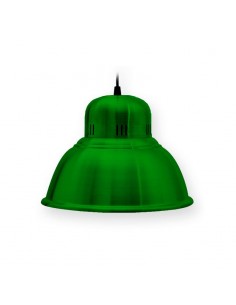 COLGANTE CAMPANA INDUSTRIAL ALUMINIO VERDE 28CM E27