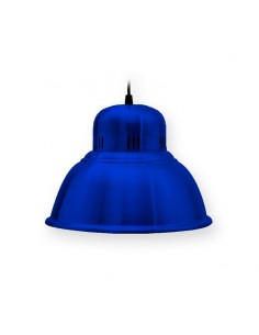 COLGANTE CAMPANA INDUSTRIAL ALUMINIO AZUL 28CM E27
