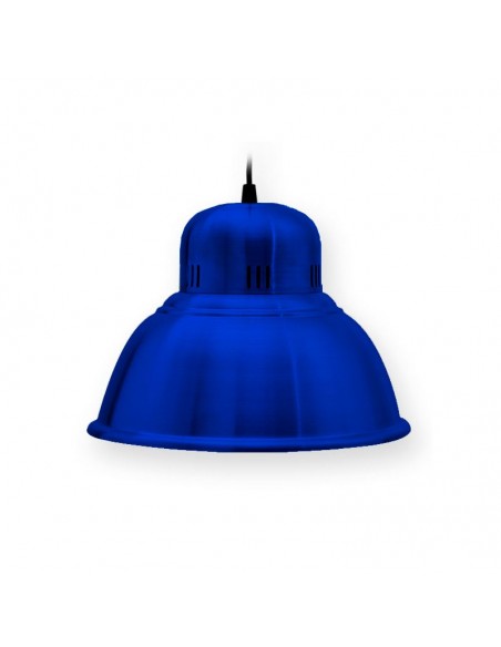 COLGANTE CAMPANA INDUSTRIAL ALUMINIO AZUL 28CM E27