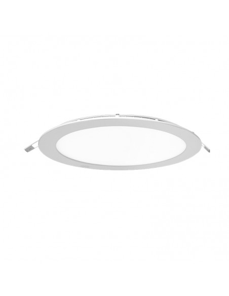 PANEL DE EMBUTIR LED REDONDO BLANCO 12W FRIO 6000K 17CM