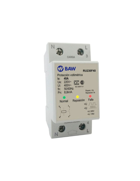 PROTECTOR TENSION DIN MONO BAW (RU230F40) 40A ANALOGICA
