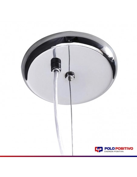 COLGANTE GLOBO 30CMS E27 CROMO