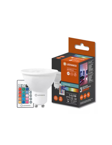 LAMPARA DICRO LED LEDVANCE GU10 4,5W RGB