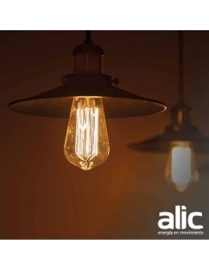 LAMPARA ANTIQUE FILAMENTO ST58 24W LUZ CALIDA 2