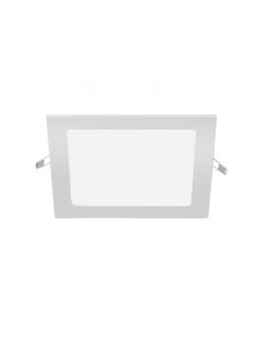 PANEL DE EMBUTIR LED CUADRADO BLANCO 12W CALIDO 3000K 17X17C